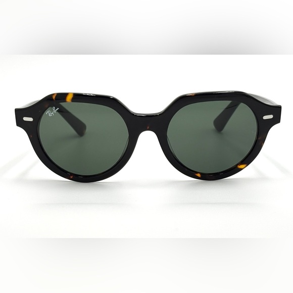 Ray-Ban Gina RB4399 Tortoise Green G-15 Lens 902/31 Color w/Case 53-21-140 - Picture 9 of 14